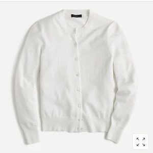 J Crew. White Cardigan. Size S.